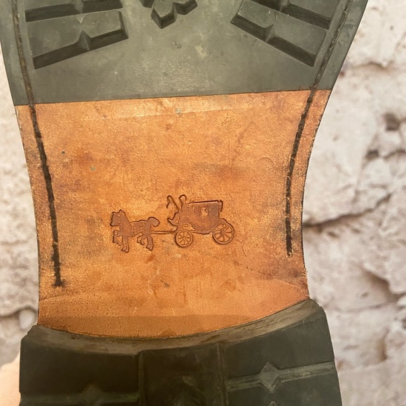 MENS COACH Black Leather Bryce Moto Boots - Picture 3 of 8